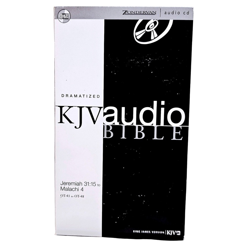 Zondervan‎ KJV Audio Bible Dramatized 8 CD Set OT-41 OT-48 Jeremiah Malachi EUC